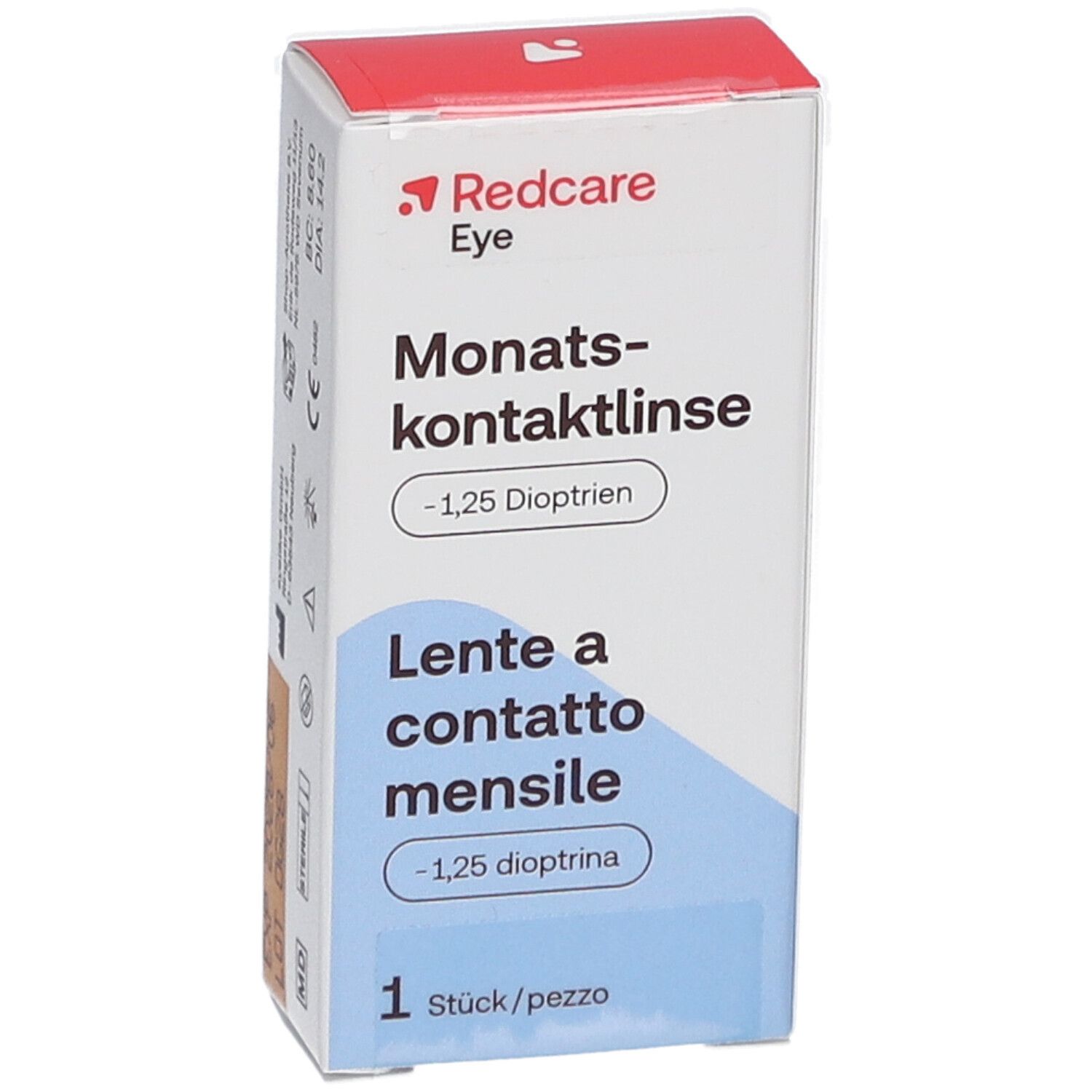 Redcare Eye Monatskontaktlinse 1,25 Dioptrien 1 St Shop Apotheke