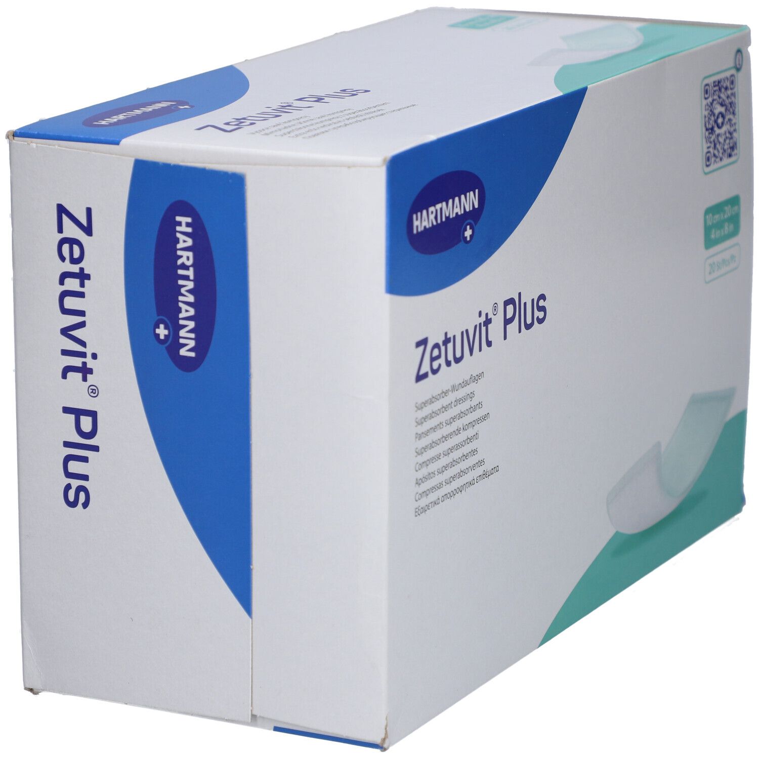 Zetuvit Plus extrastarke Saugkompressen steril 10x20 cm