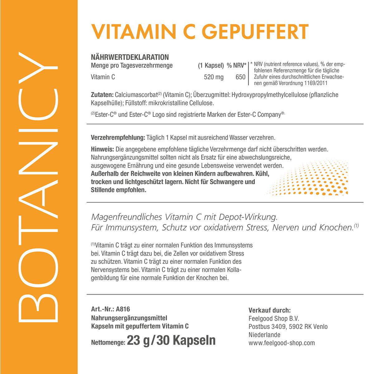 BOTANICY® Vitamin C gepuffert