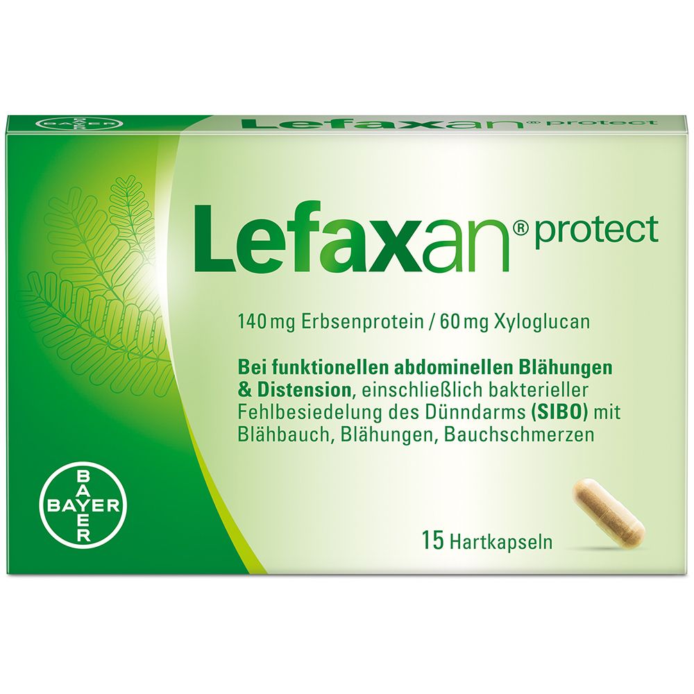 Lefaxan® protect bei wiederkehrenden, funktionellen Blähungen und Blähbauch