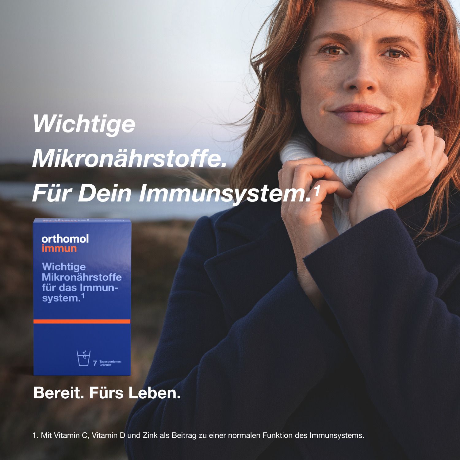 Orthomol Immun - Mikronährstoffe zur Unterstützung des Immunsystems - mit Vitamin C, Vitamin D und Zink - Granulat