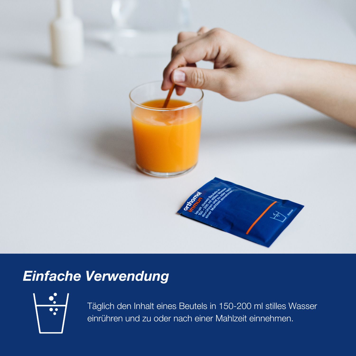 Orthomol Immun - Mikronährstoffe zur Unterstützung des Immunsystems - mit Vitamin C, Vitamin D und Zink - Granulat