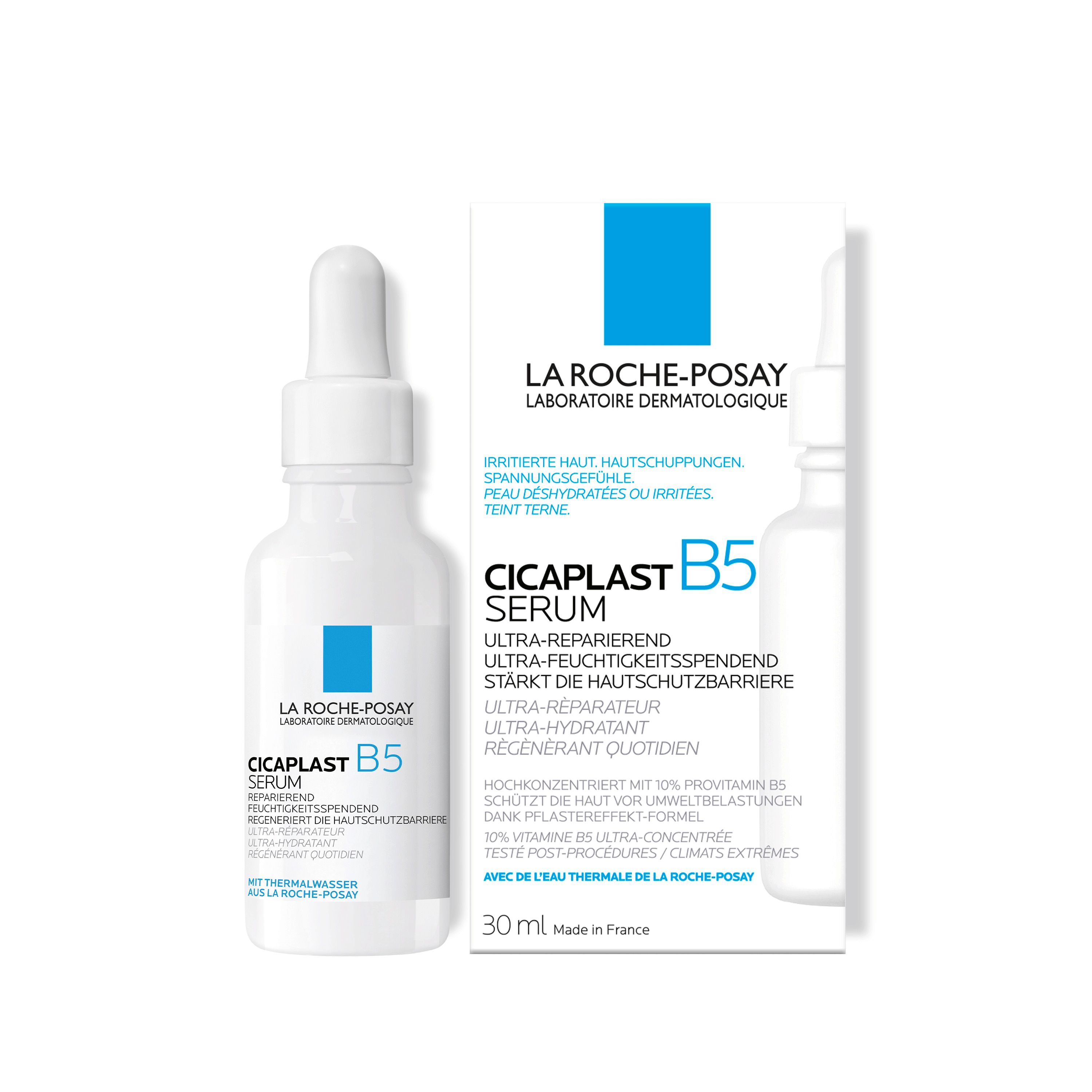 La Roche Posay Cicaplast B5 Serum: Reparierendes und feuchtigkeitsspendendes Gesichtsserum mit 10 % Dexpanthenol