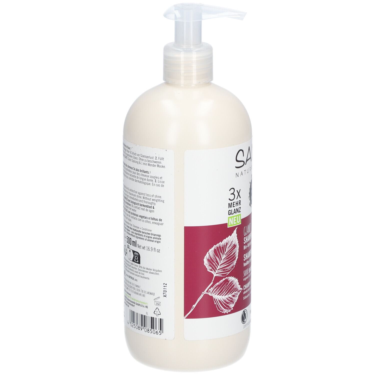 SANTE Naturkosmetik Family Glanz Shampoo Bio-Birkenlatt & Pflanzliches Protein