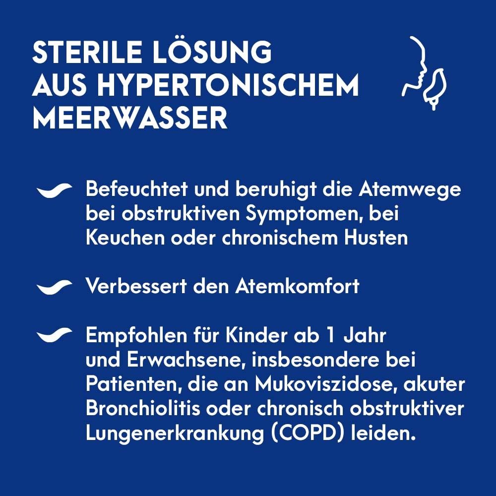 Informationen zu MARIMER Inhalation. Sterile Lösung aus hypertonischem Meerwasser. Für Kinder ab 1 Jahr.