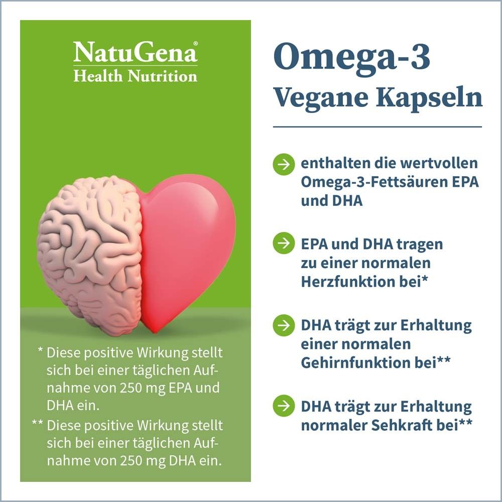 NatuGena® Omega-3 Vegane Kapseln