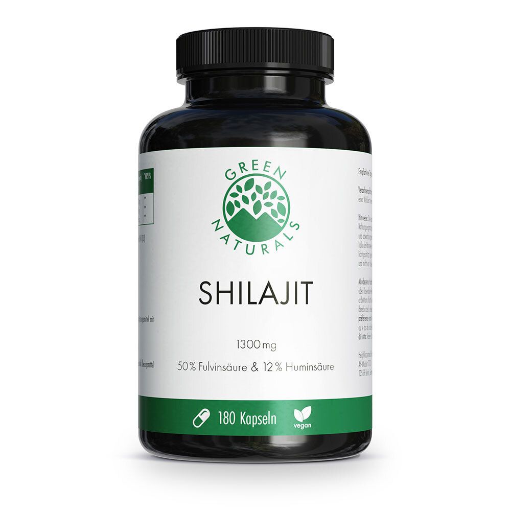 GREEN NATURALS Shilajit 1300 mg hochdosiert vegan