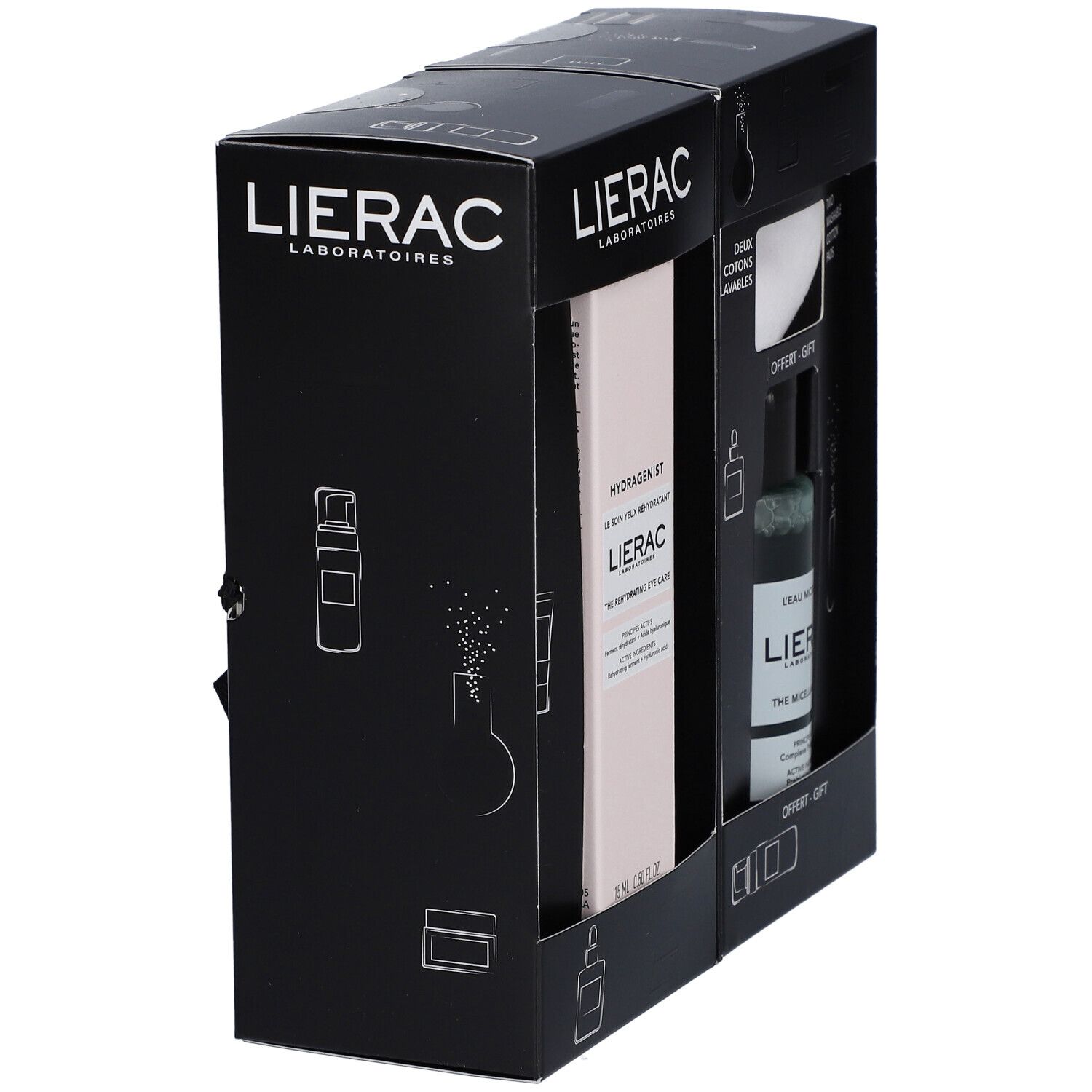 LIERAC Geschenkset Rehydrierende Augenpflege + Mizellenwasser
