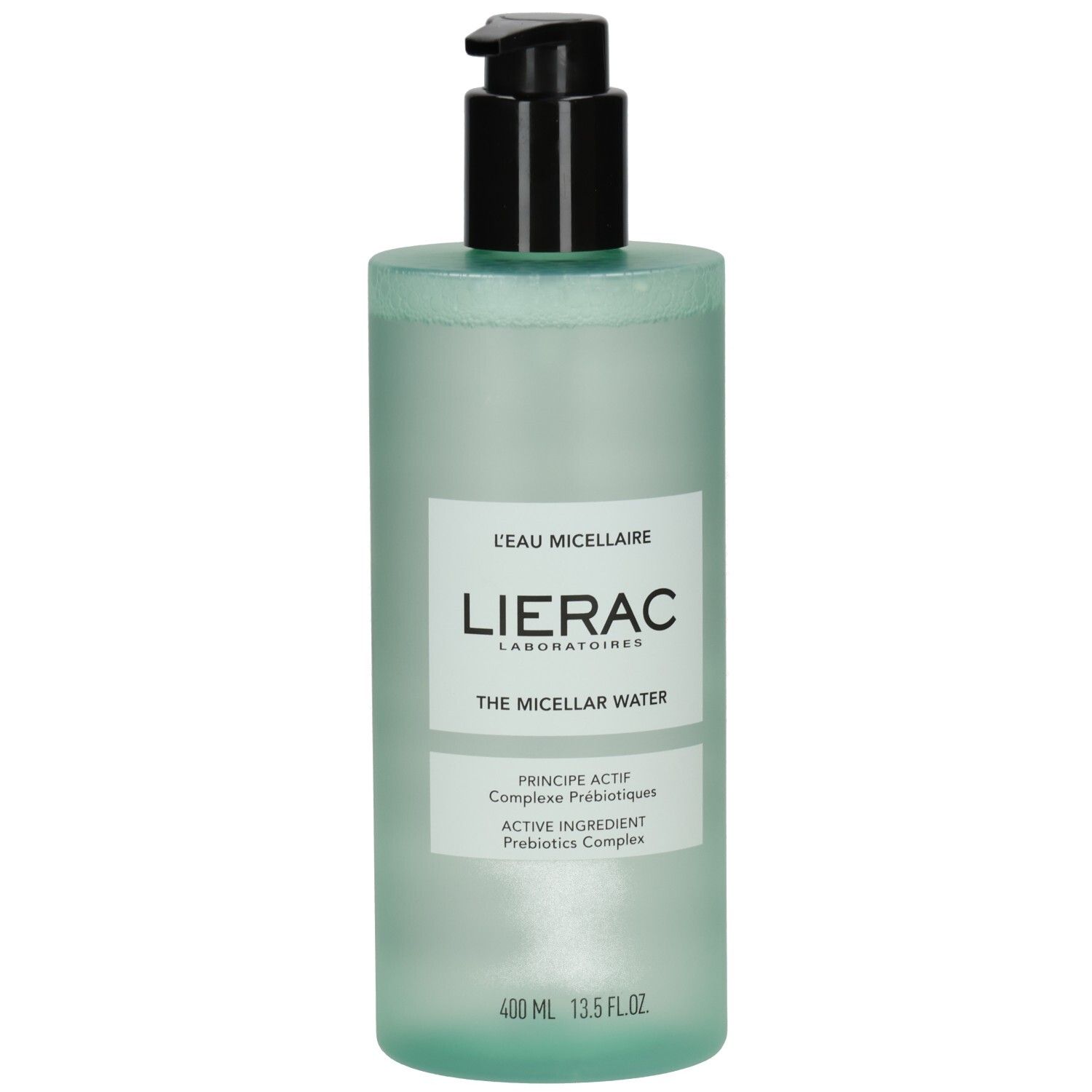 Lierac The Micellar Water, 400 ml, in mattierter Flasche mit Pumpspender.