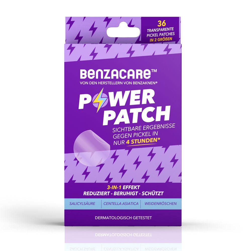 Benzacare Power Patch gegen Pickel, 36 Stk.