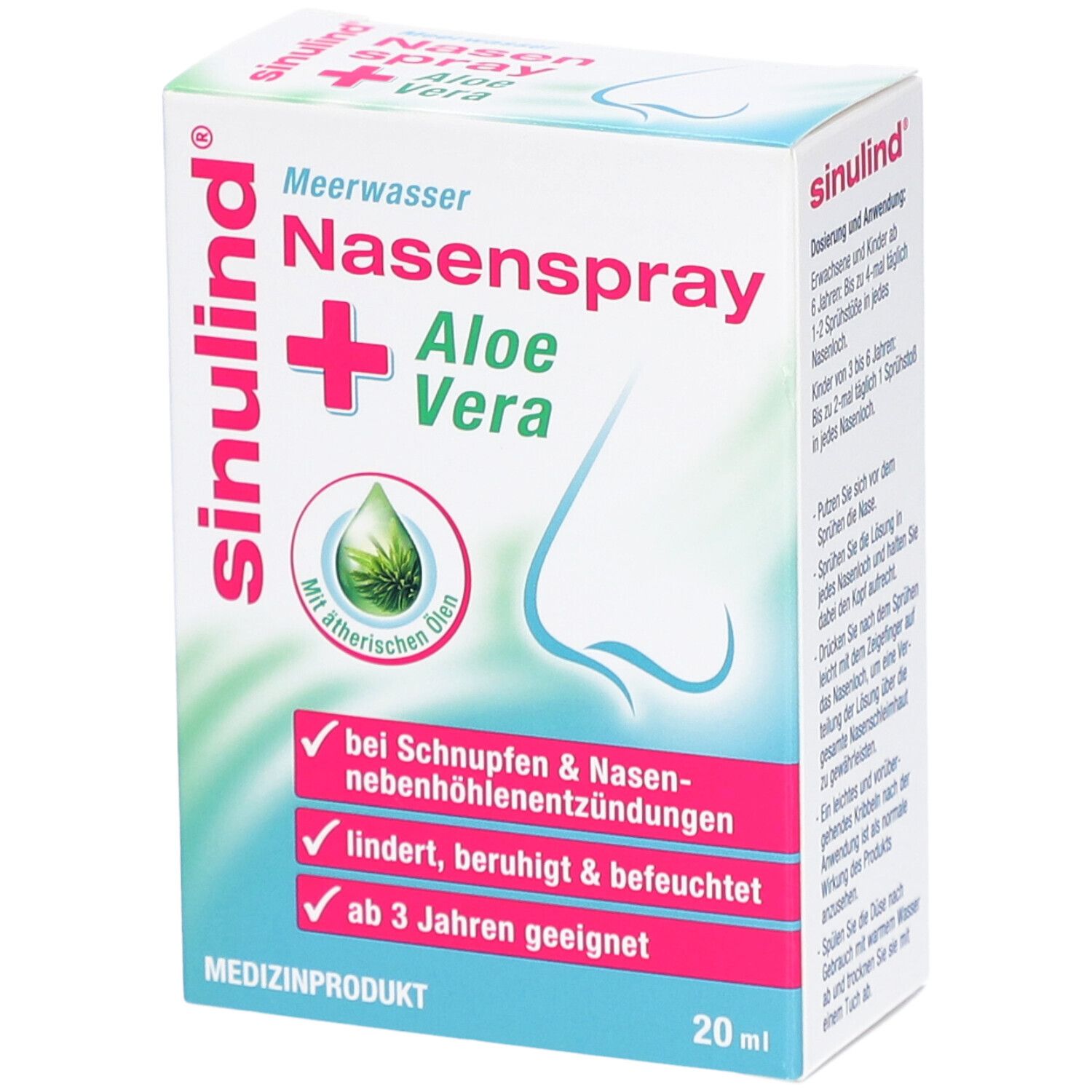 Sinulind Meerwasser Nasenspray + Aloe Vera
