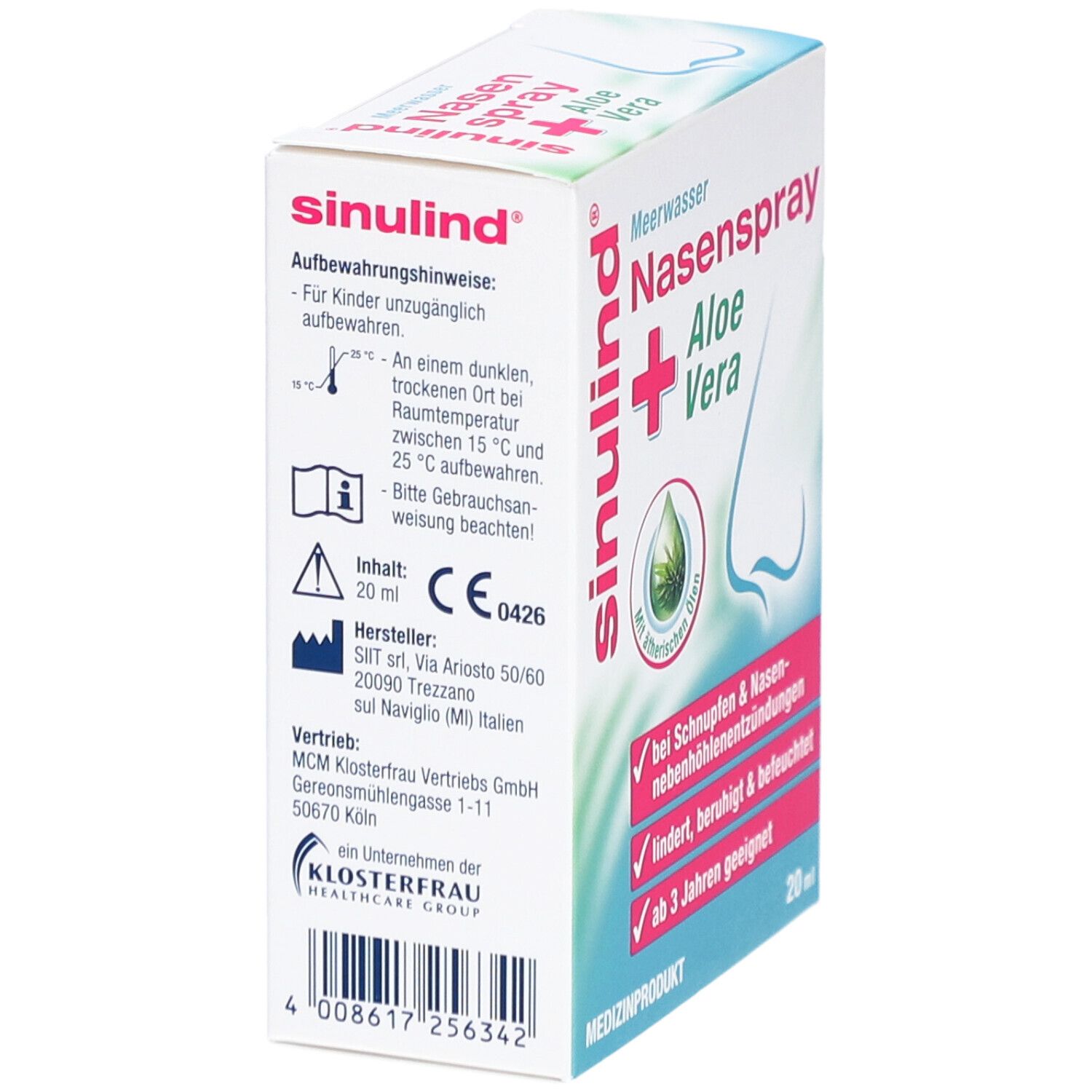 Sinulind Meerwasser Nasenspray + Aloe Vera