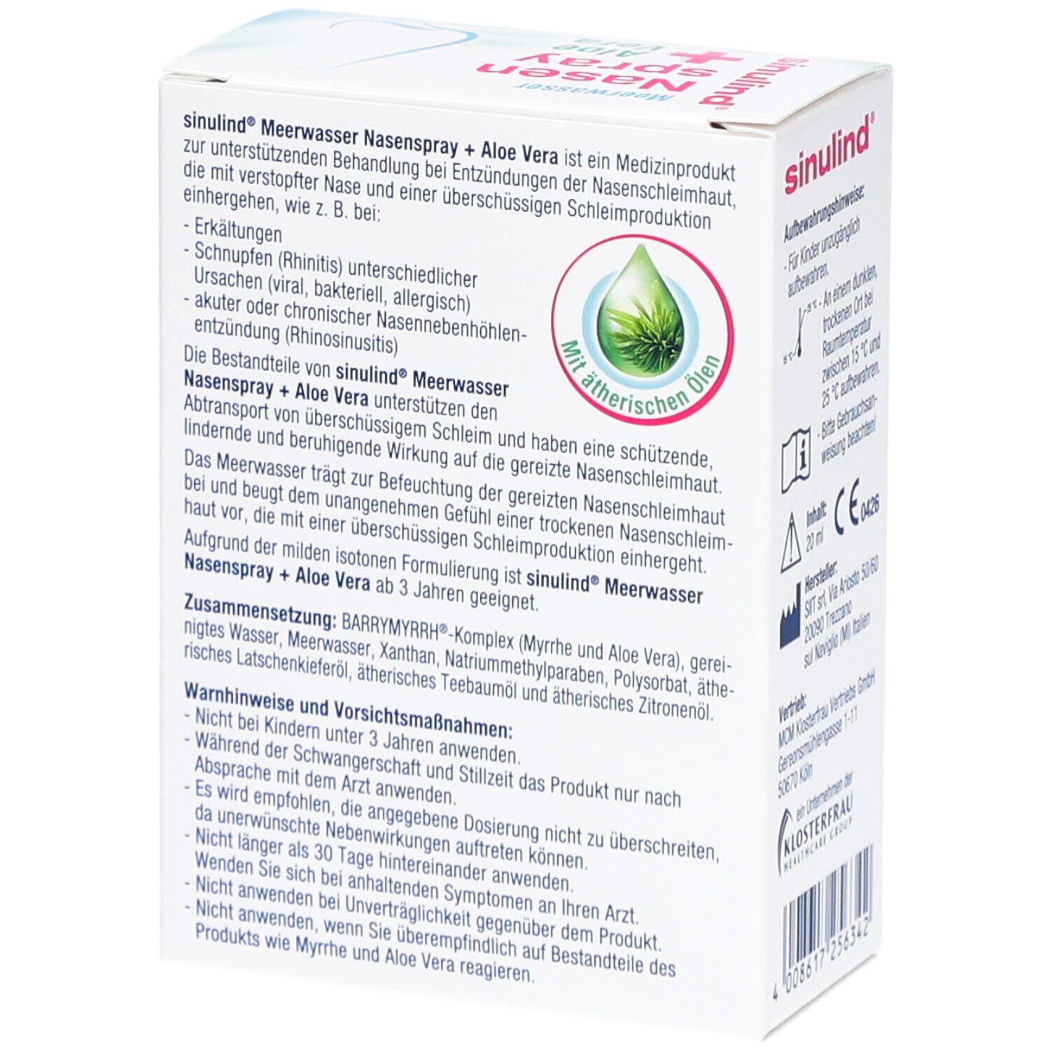 Sinulind Meerwasser Nasenspray + Aloe Vera