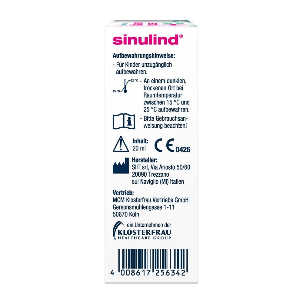 Seite der Nasenspray-Verpackung. Enthält Informationen zu Lagerung, Hersteller, Inhalt und Barcode.