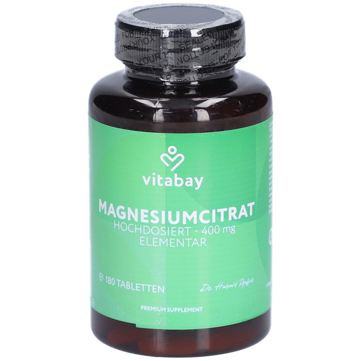 Vitabay Magnesiumcitrat – Hochdosiert 400 mg Elementar