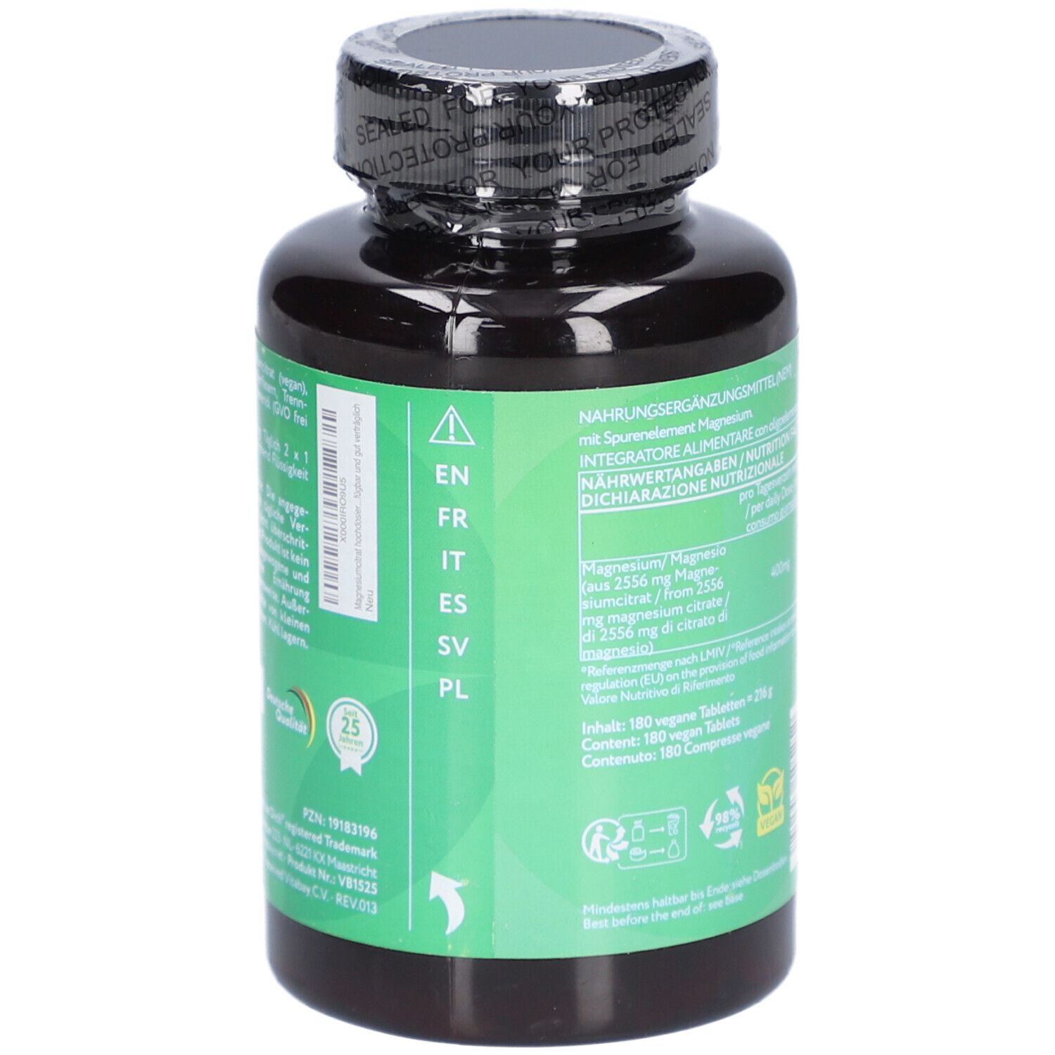 Vitabay Magnesiumcitrat – Hochdosiert 400 mg Elementar