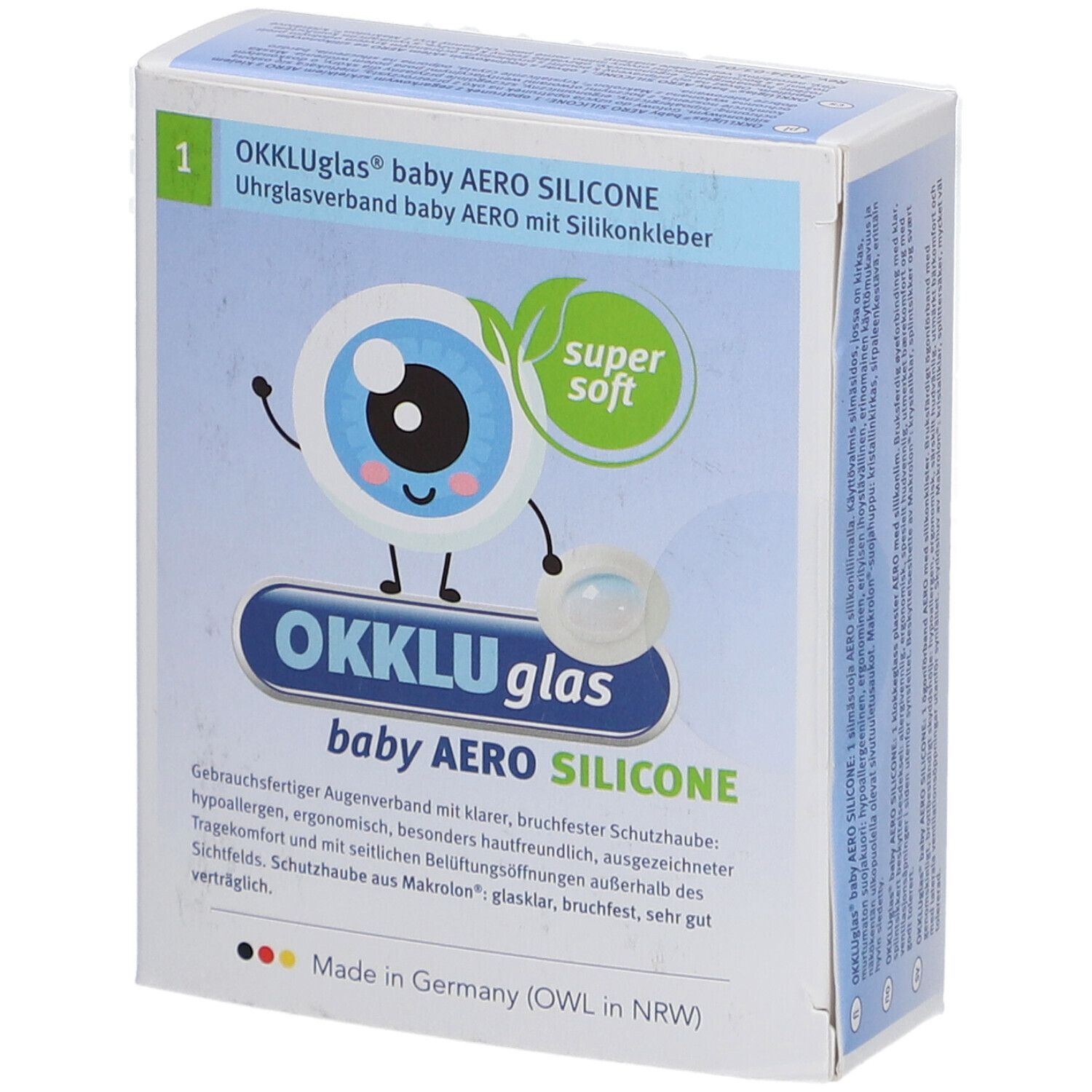 OKKLUglas® Baby SILICONE Uhrglasverband