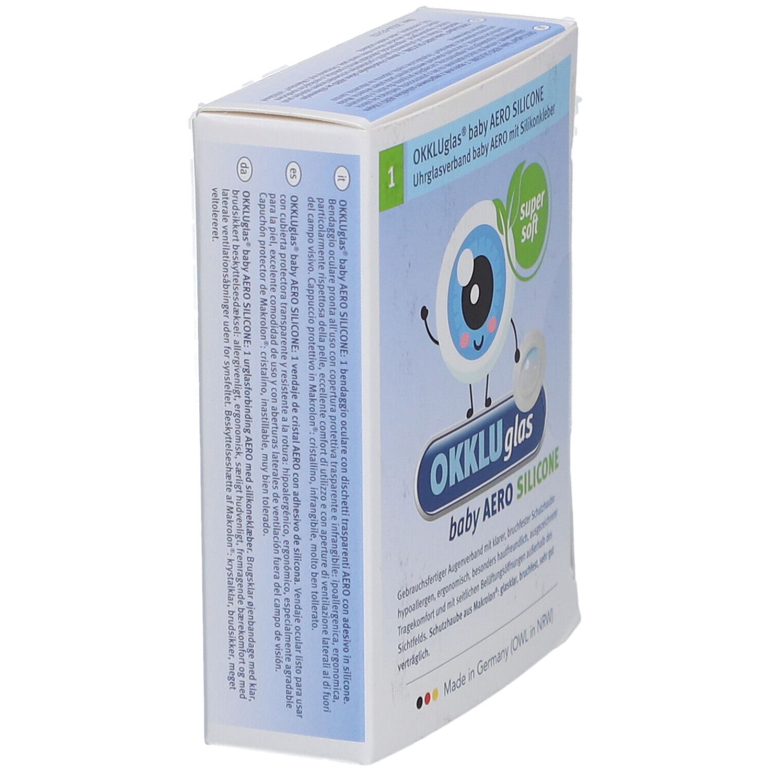 OKKLUglas® Baby SILICONE Uhrglasverband