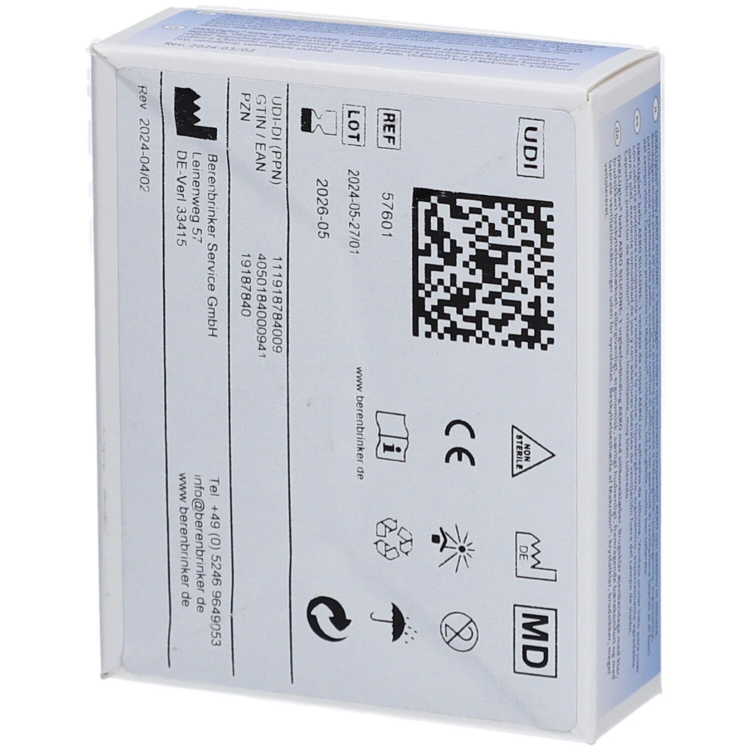 OKKLUglas® Baby SILICONE Uhrglasverband