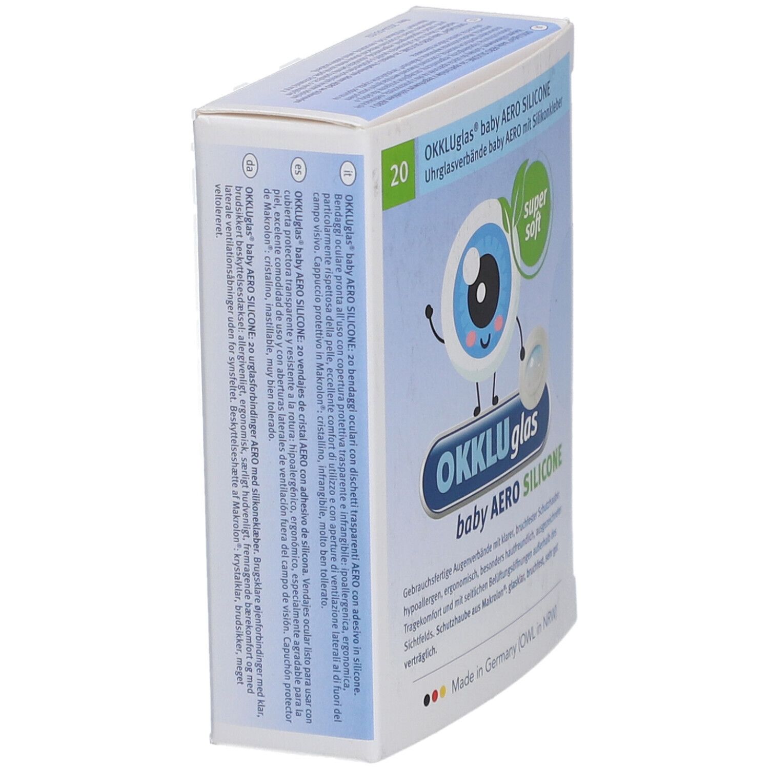 OKKLUGLAS® baby AERO SILICONE Uhrglasverband mit Silikonkleber