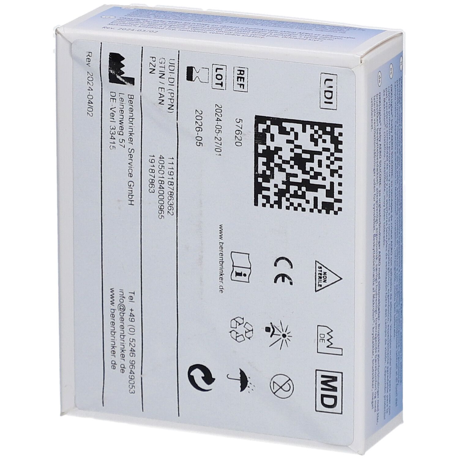 OKKLUGLAS® baby AERO SILICONE Uhrglasverband mit Silikonkleber
