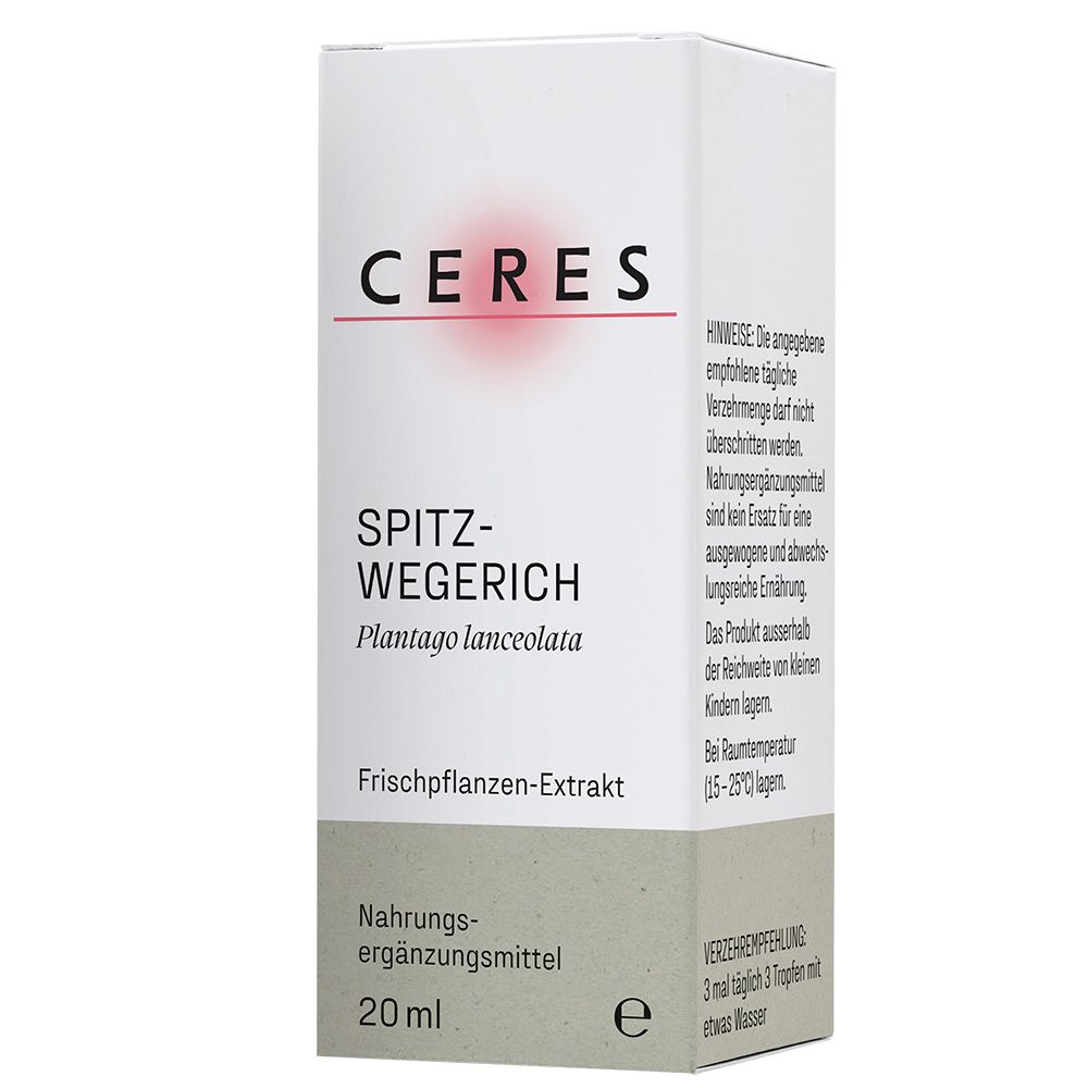 CERES Spitzwegerich Plantago lanceolata Extrakt Tropfen