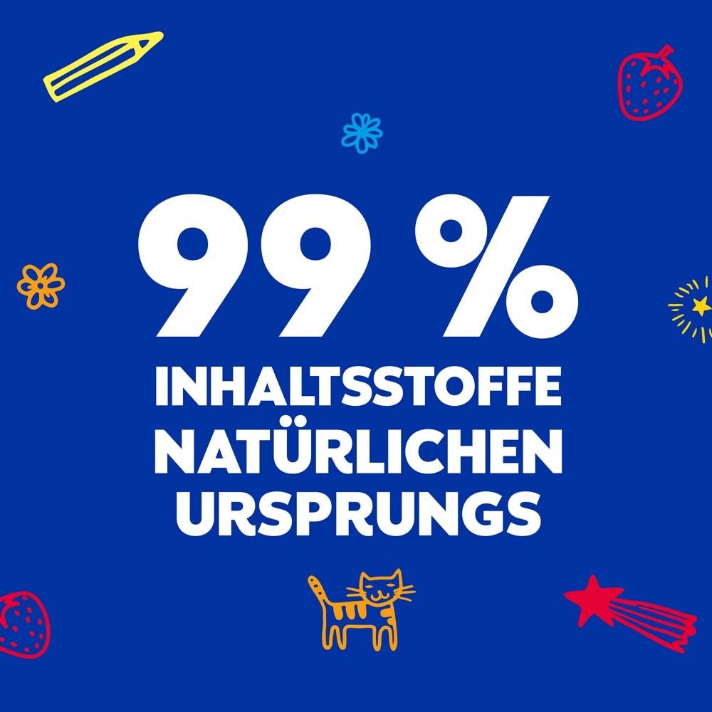 Text: 99% Inhaltsstoffe natürlichen Ursprungs.