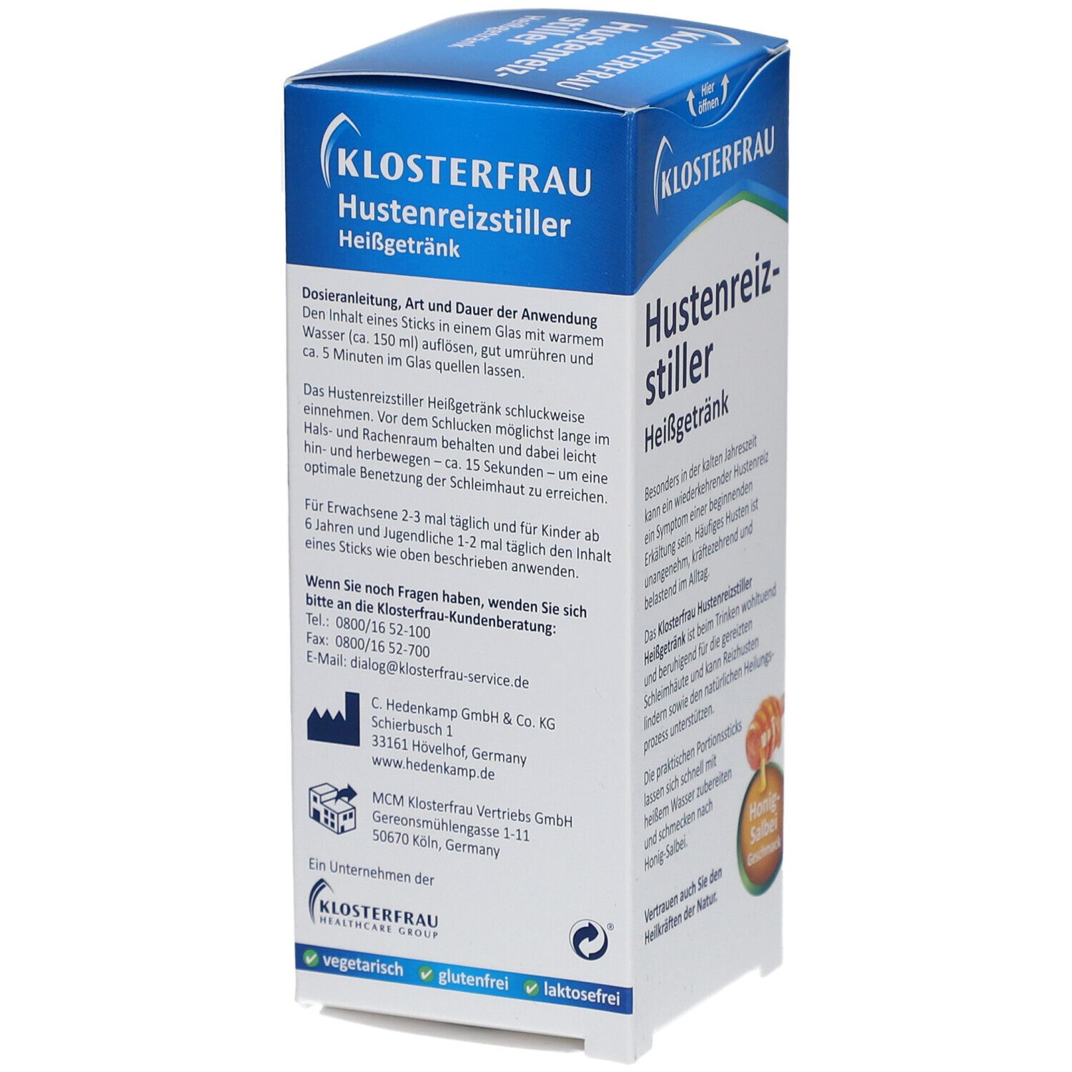 Klosterfrau® Hustenreizstiller Heißgetränk Honig-Salbei