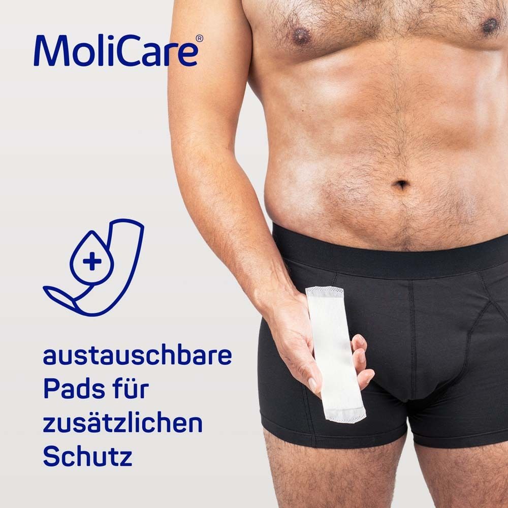 Waschbare Inkontinenzhose MoliCare® MEN Absorbent underwear Größe L + 5 X-Change Pads