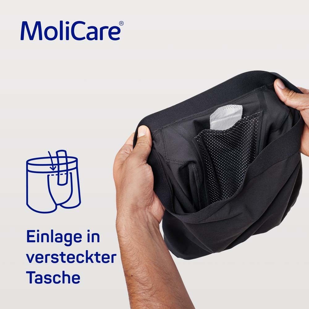 Waschbare Inkontinenzhose MoliCare® MEN Absorbent underwear Größe L + 5 X-Change Pads