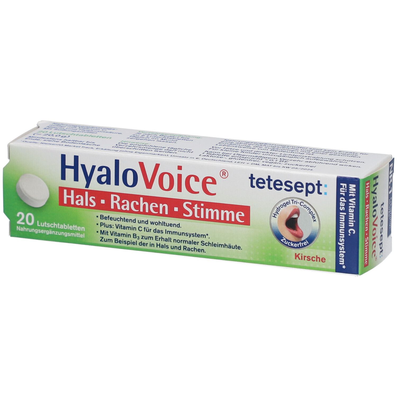 TETESEPT HyaloVoice Hals Rachen Stimme Lutschtabl.