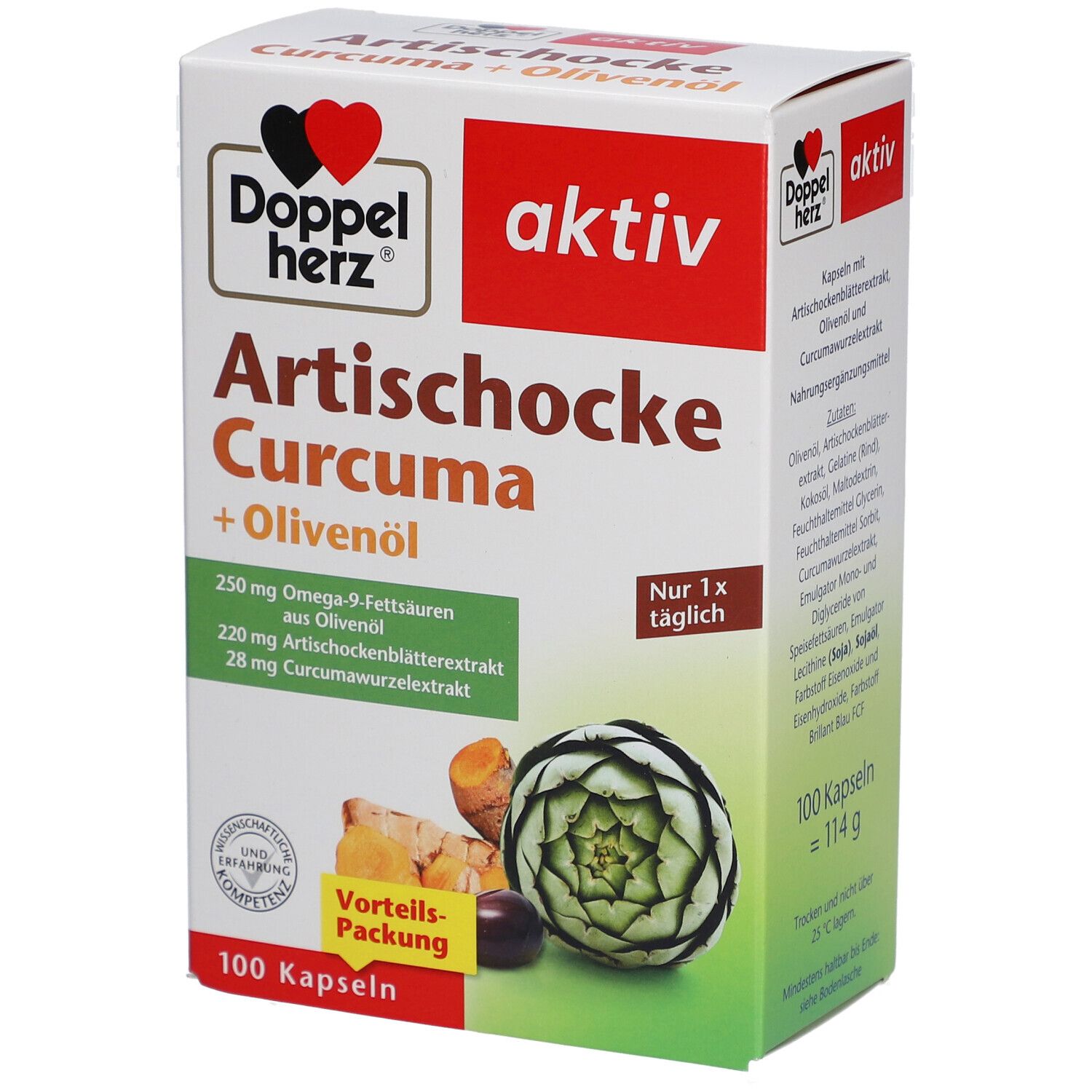 Doppelherz® Artischocke Curcuma + Olivenöl