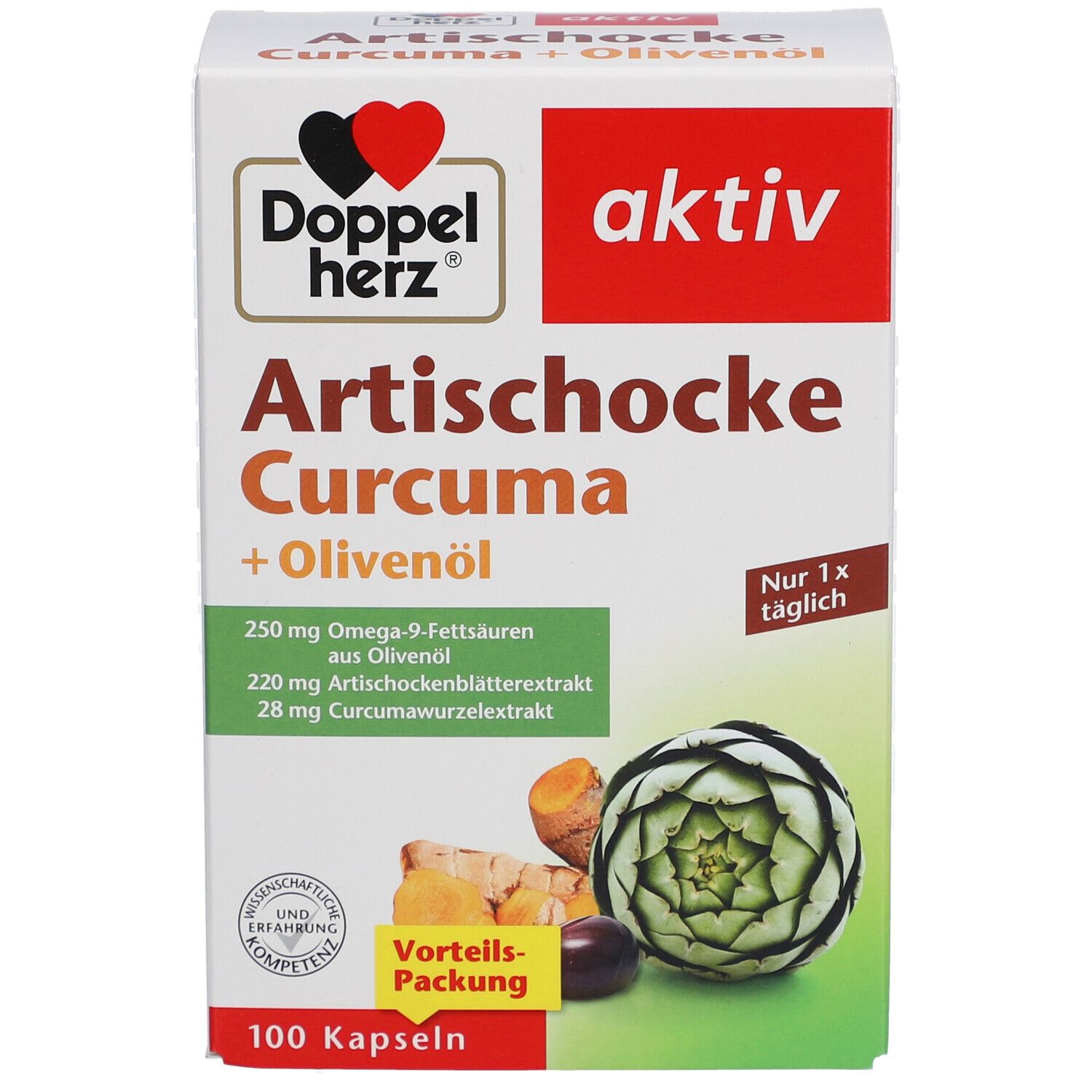 Doppelherz® Artischocke Curcuma + Olivenöl