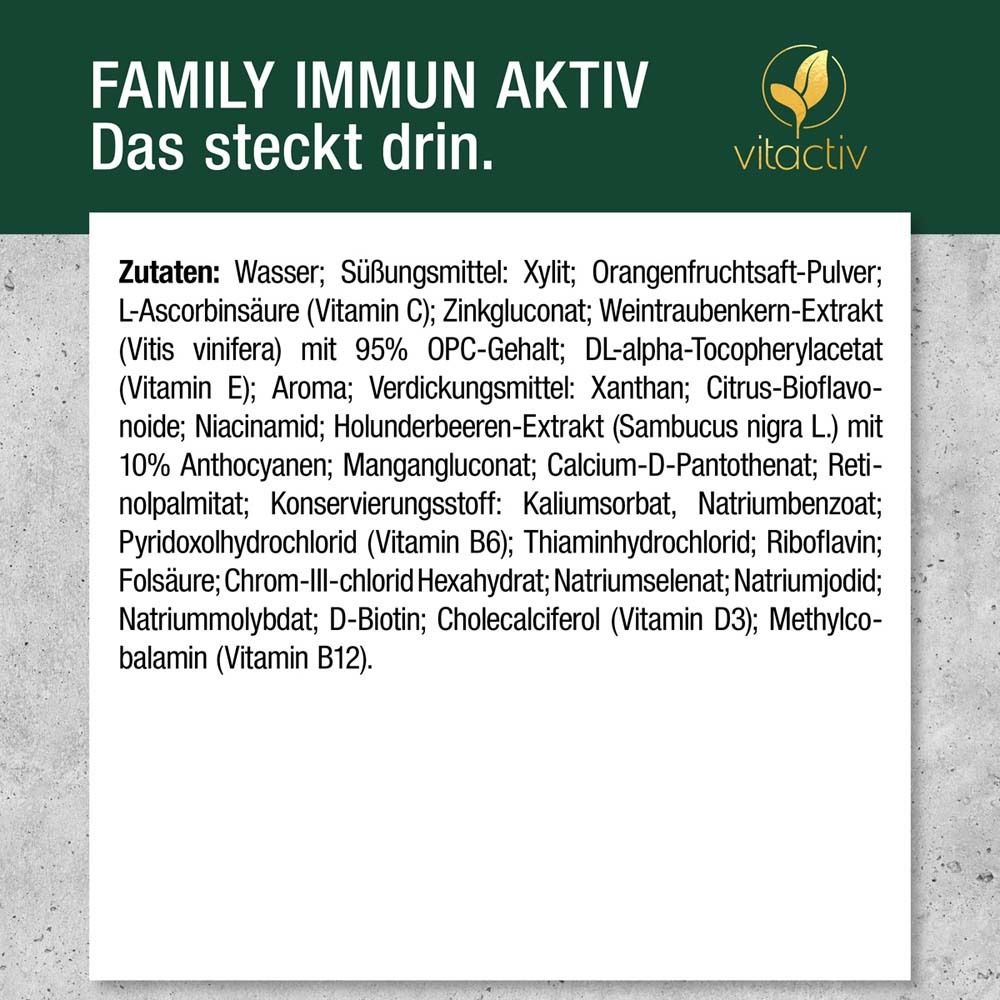 Vitactiv FAMILY IMMUN AKTIV Mikronährstoffkonzentrat