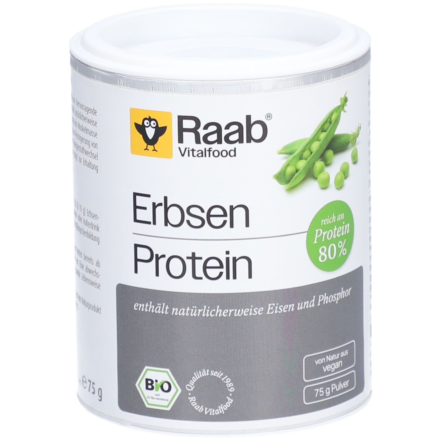 Raab® Bio Erbsenprotein Pulver