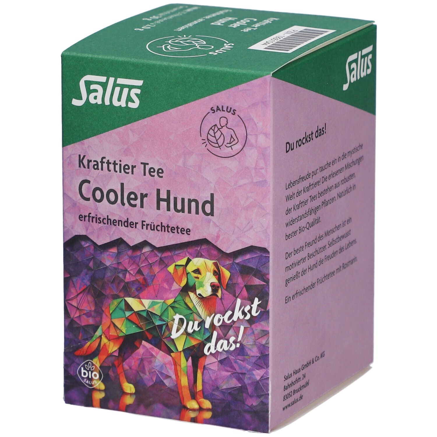 Salus Krafttier Tee Cooler Hund Bio Früchtetee - 15 Filterbeutel
