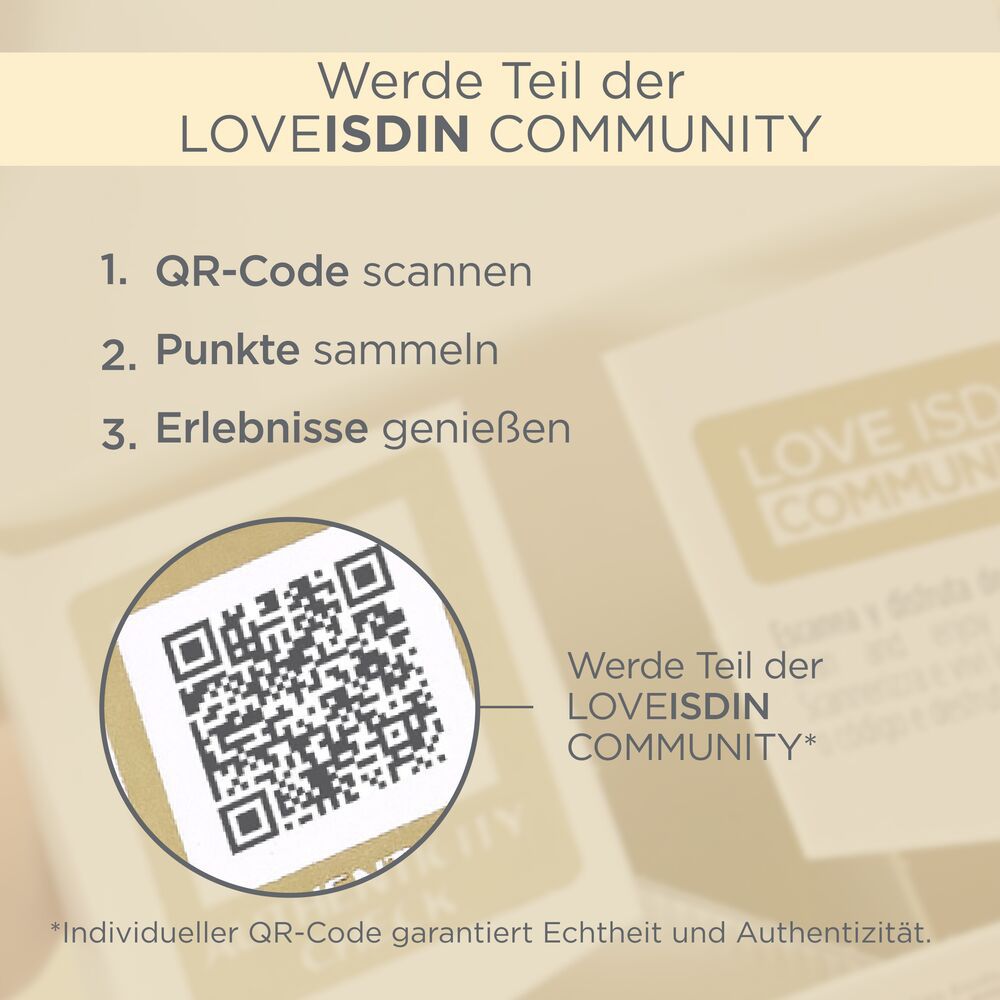 Anleitung zum Scannen eines QR-Codes zur Teilnahme an der LOVEISDIN COMMUNITY.