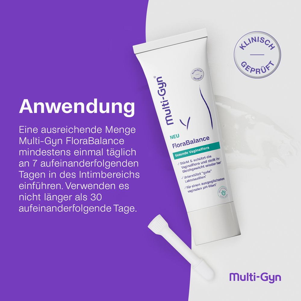 Multi-Gyn FloraBalance Tube mit Applikator. Klinisch geprüft. Für die Intimflora.