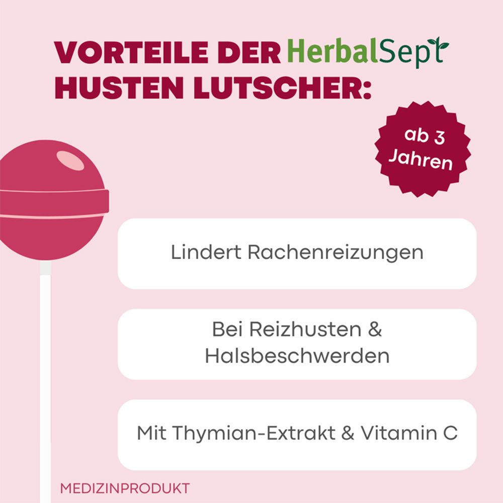 DR. THEISS HerbalSept Husten Lutscher Kids