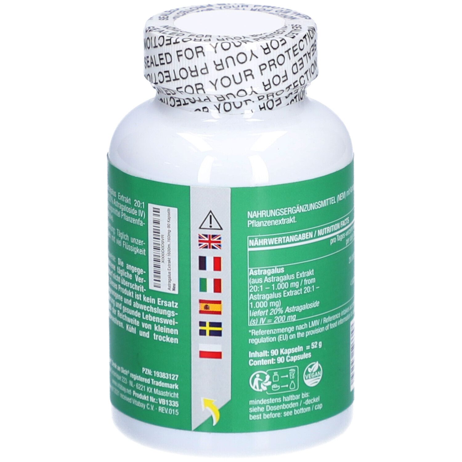 Vitabay Astragalus Kapseln Hochdosiert