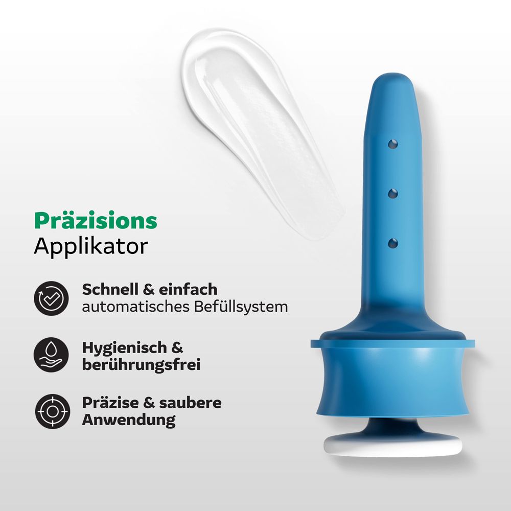 ActiProct Gel®: Präzisionsapplikator für schnelle, einfache und hygienische Anwendung. Ermöglicht präzise und saubere Anwendung.