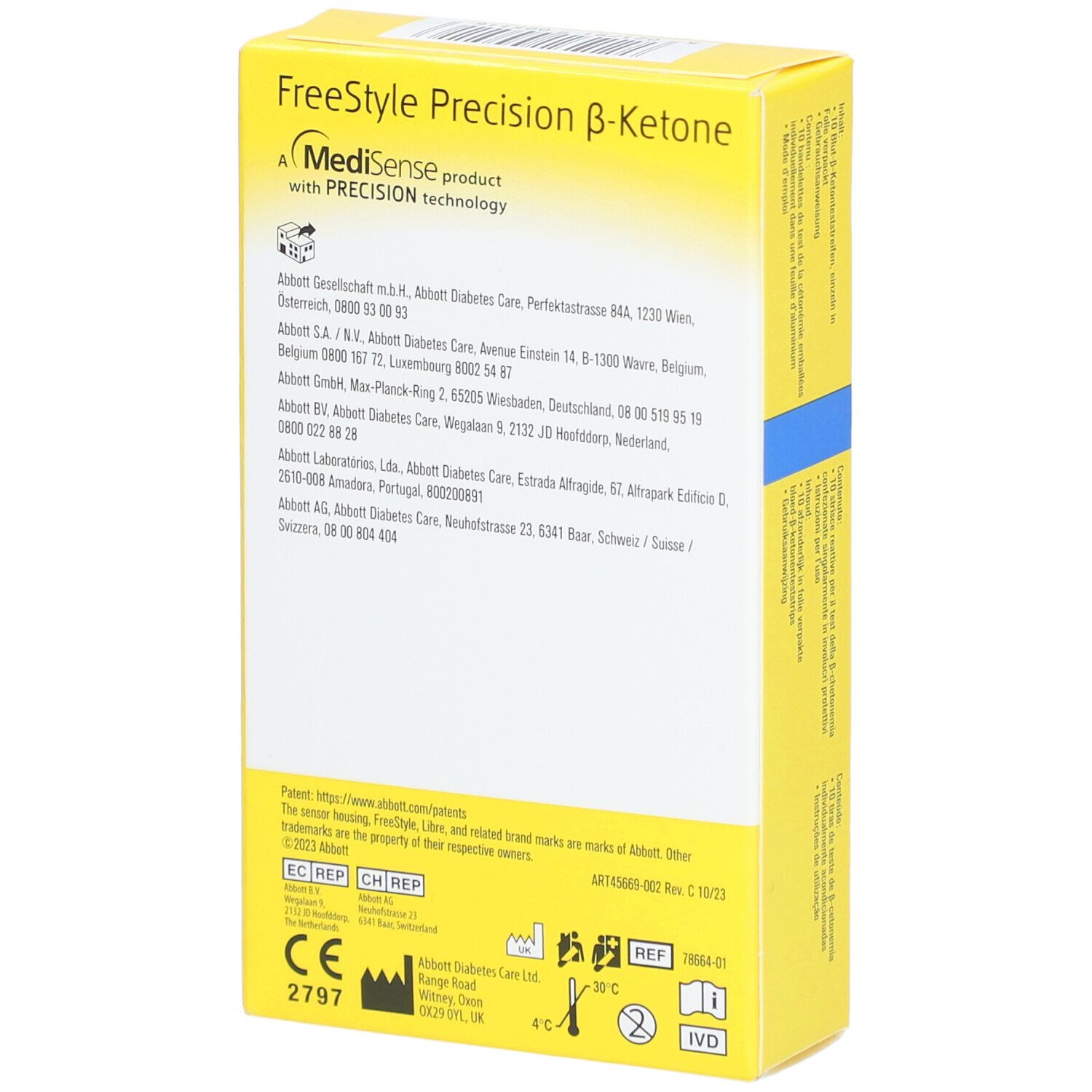 Abbott FreeStyle Precision β-Ketone Teststreifen