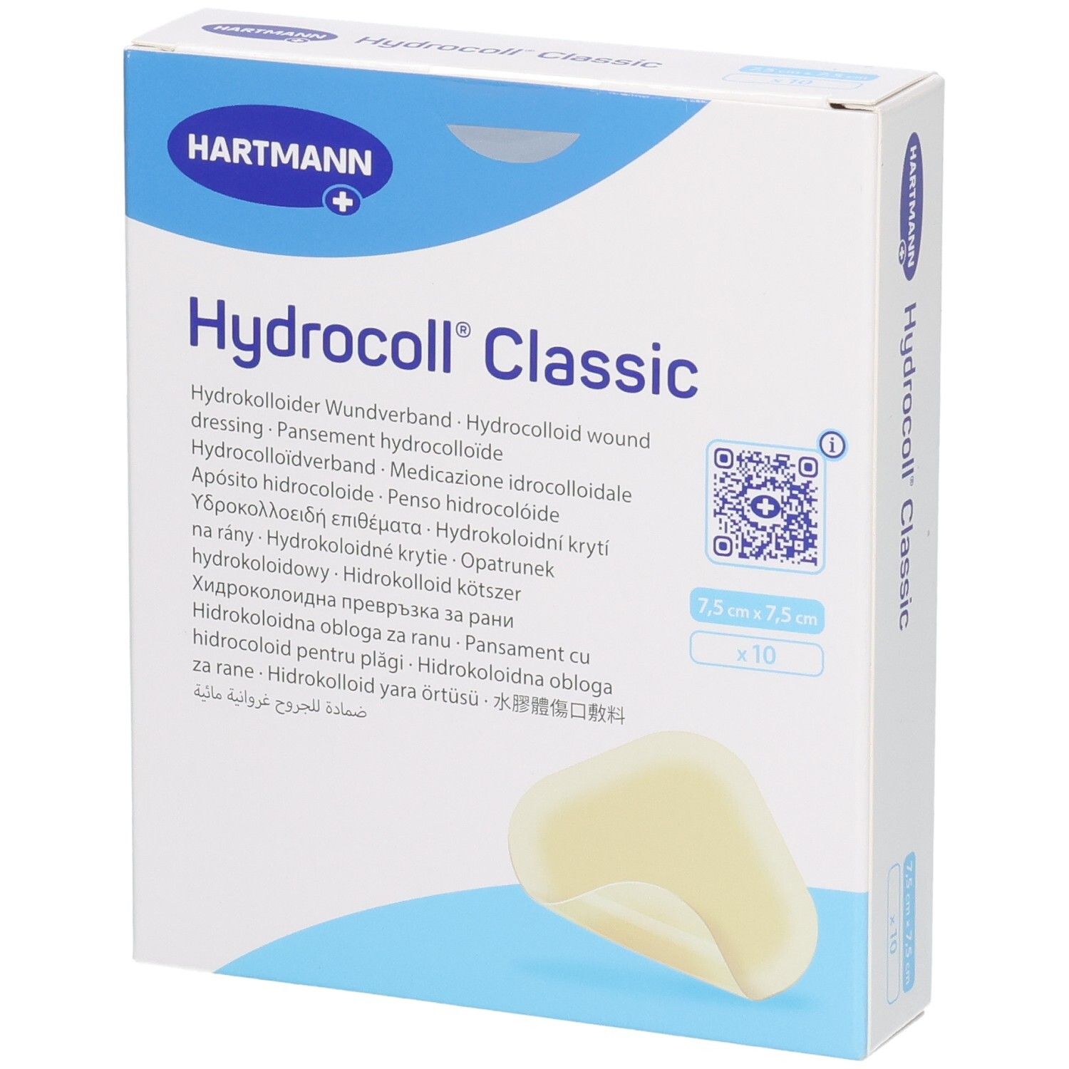 HARTMANN HydroColl Classic Wundauflage, 7,5x7,5 cm, 10 Stück.