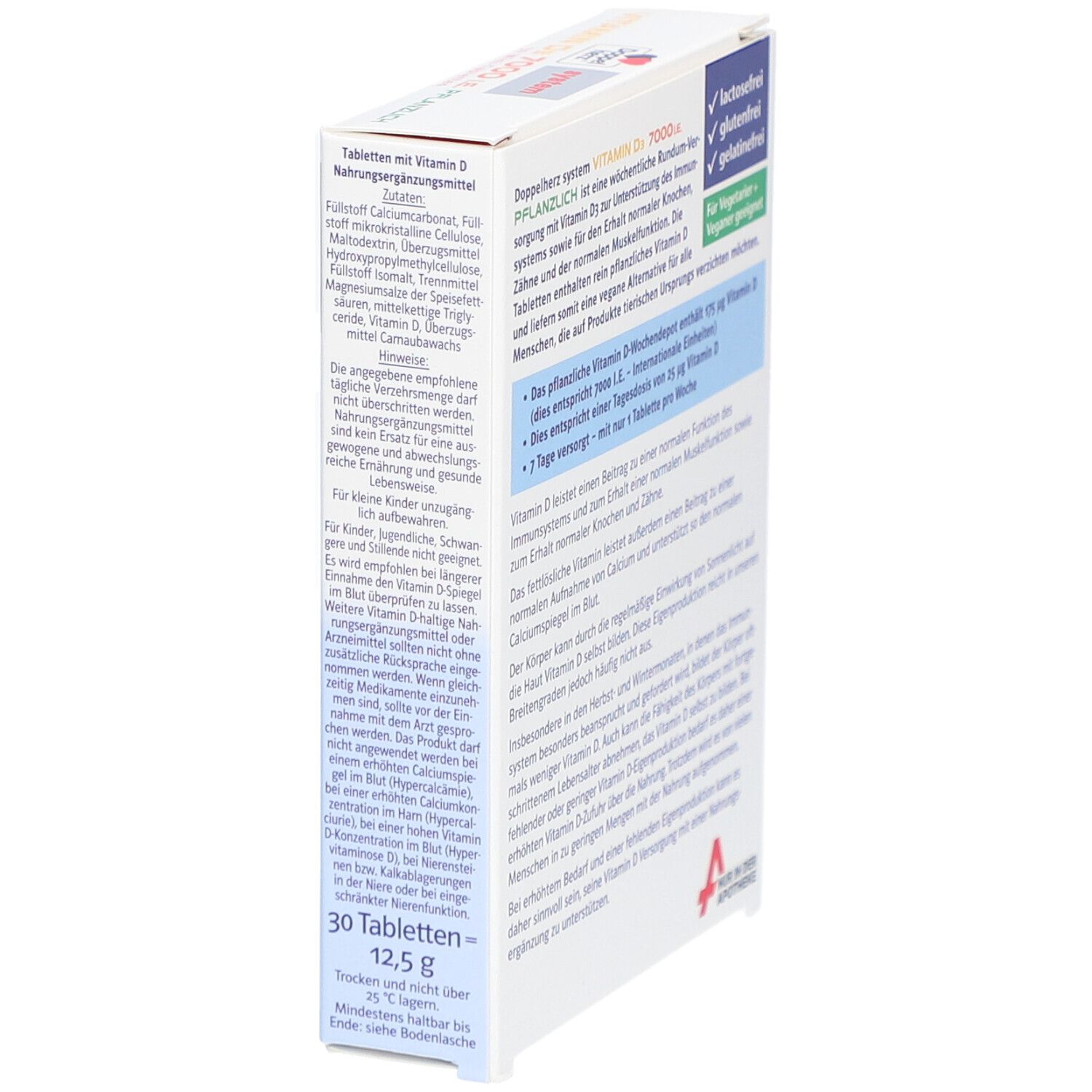 Doppelherz system VITAMIN D3 7000 I.E. PFLANZLICH