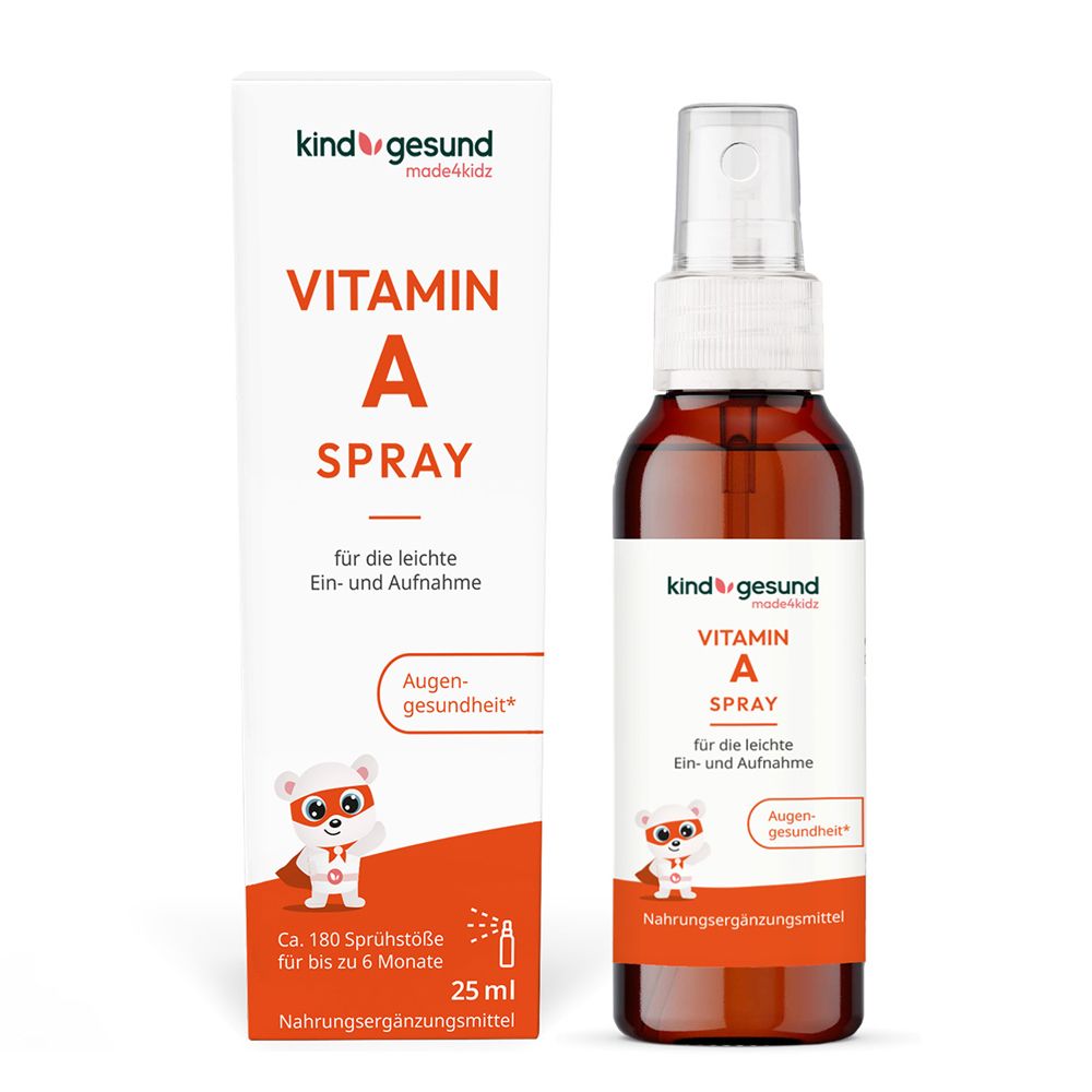 Vitamin A Spray für Kinder – Hochwertiges veganes Vitamin A