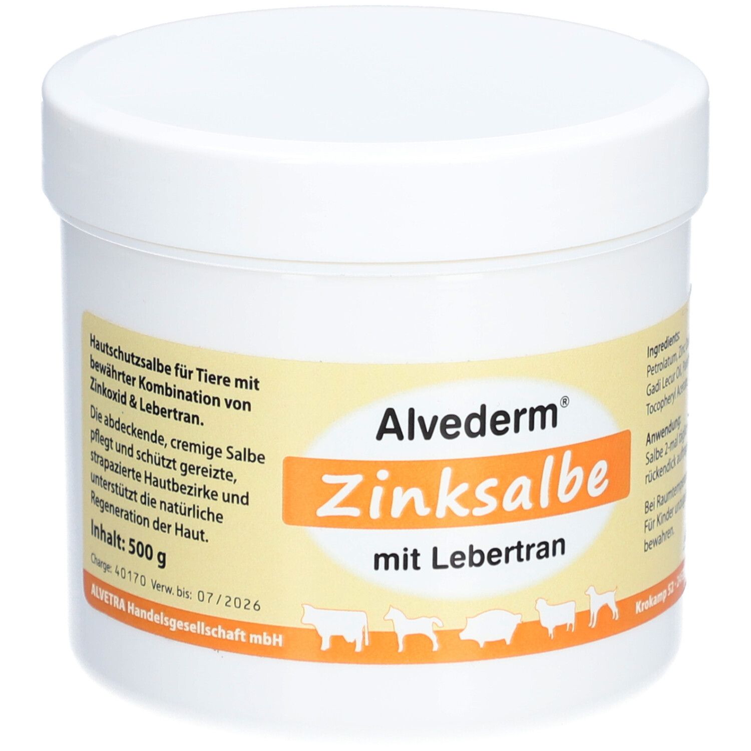 Alvederm Zinksalbe für Tiere