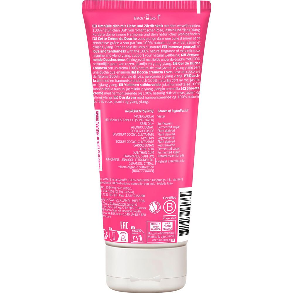 Weleda Love Shower Cream Rose