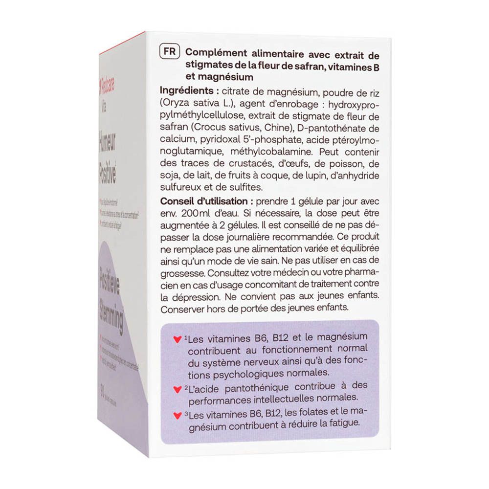 Rückseite der Produktverpackung mit Inhaltsstoffen und Anwendungshinweisen. Text in niederländischer Sprache.