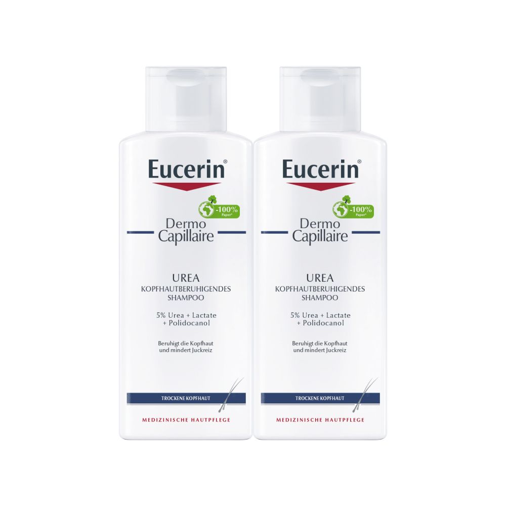 Eucerin® DermoCapillaire Urea Kopfhautberuhigendes Shampoo – Beruhigt trockene und juckende Kopfhaut