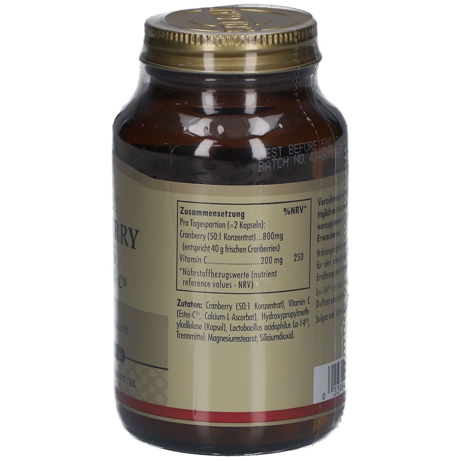 SOLGAR Cranberry Plus mit Ester-C®